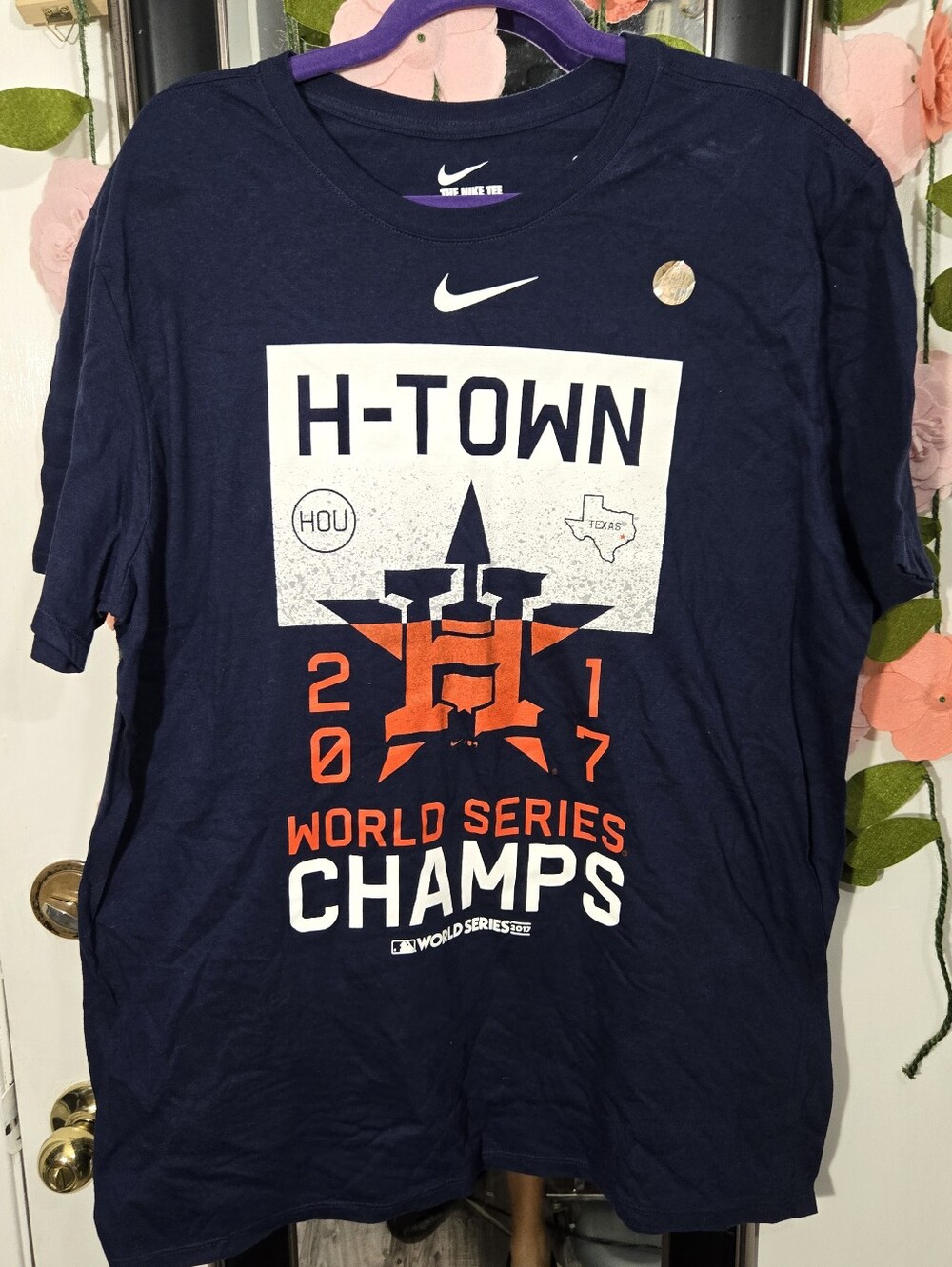 Nike Htwon 2017 Champs Astros World Series Shirt NWT Sz XL